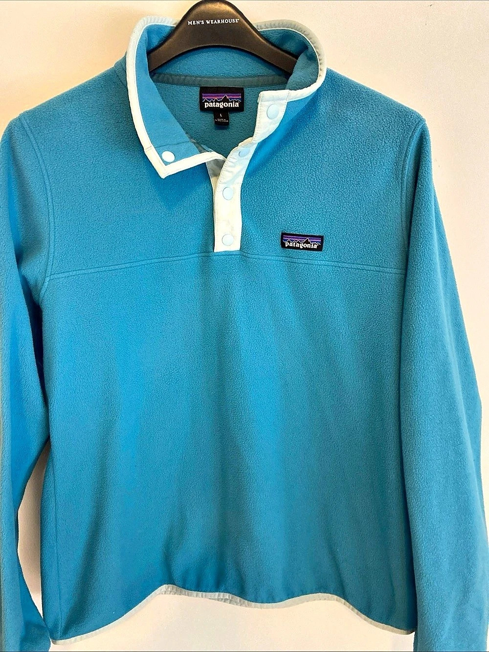 Patagonia Lightweight Synchilla Snap-T Pullover Blue Size Large